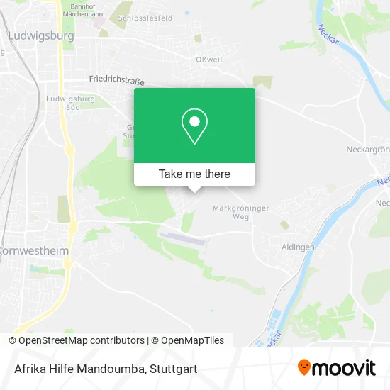 Карта Afrika Hilfe Mandoumba