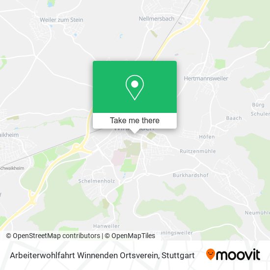 Arbeiterwohlfahrt Winnenden Ortsverein map