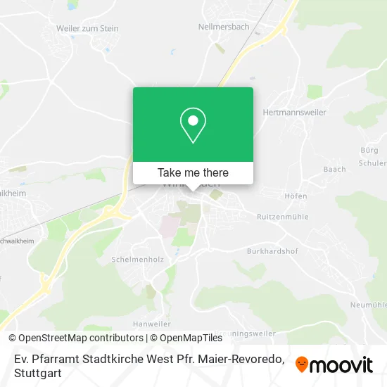 Карта Ev. Pfarramt Stadtkirche West Pfr. Maier-Revoredo