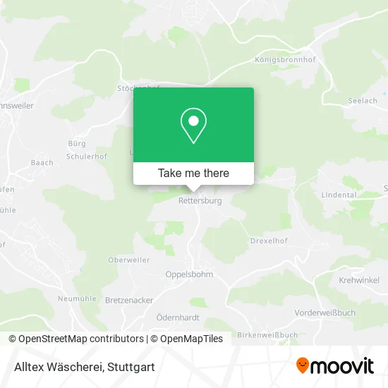 Карта Alltex Wäscherei