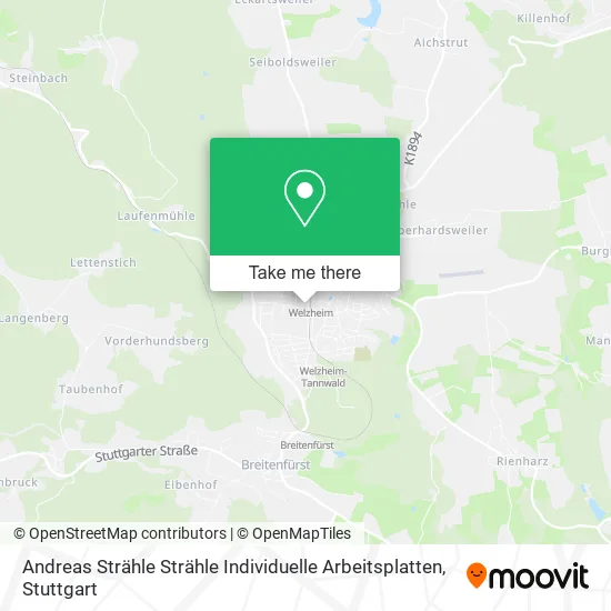 Карта Andreas Strähle Strähle Individuelle Arbeitsplatten