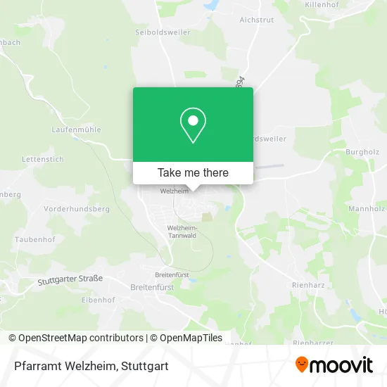 Карта Pfarramt Welzheim