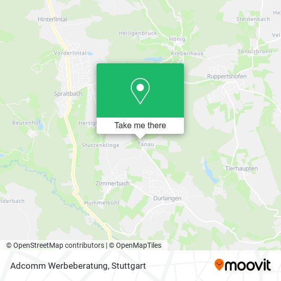 Adcomm Werbeberatung map