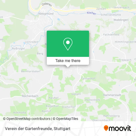 Карта Verein der Gartenfreunde