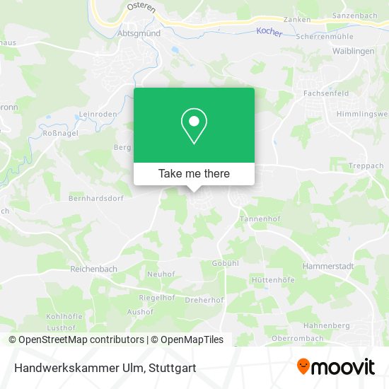 Handwerkskammer Ulm map