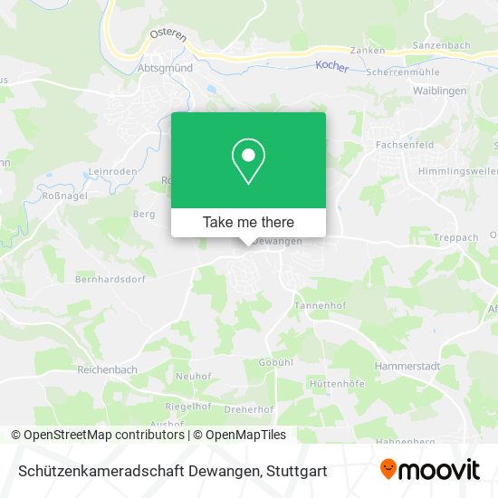 Schützenkameradschaft Dewangen map