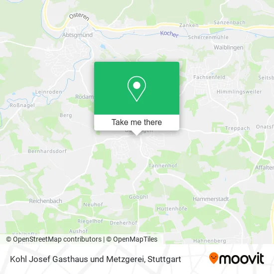 Карта Kohl Josef Gasthaus und Metzgerei