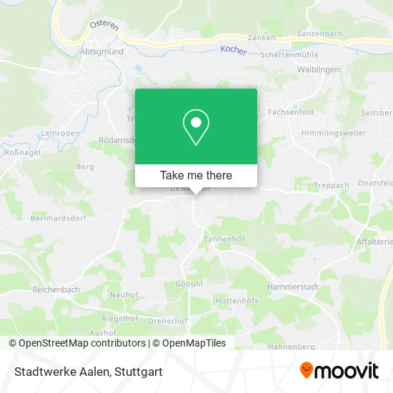 Карта Stadtwerke Aalen