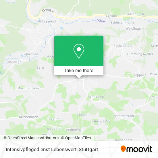 Карта Intensivpflegedienst Lebenswert
