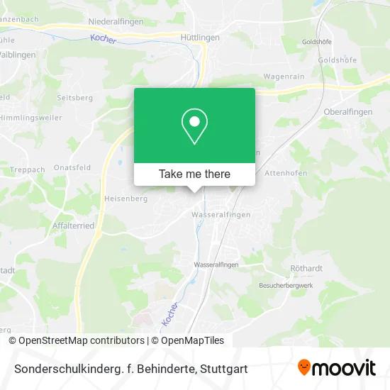 Карта Sonderschulkinderg. f. Behinderte