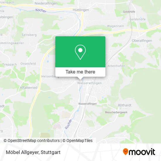 Карта Möbel Allgeyer