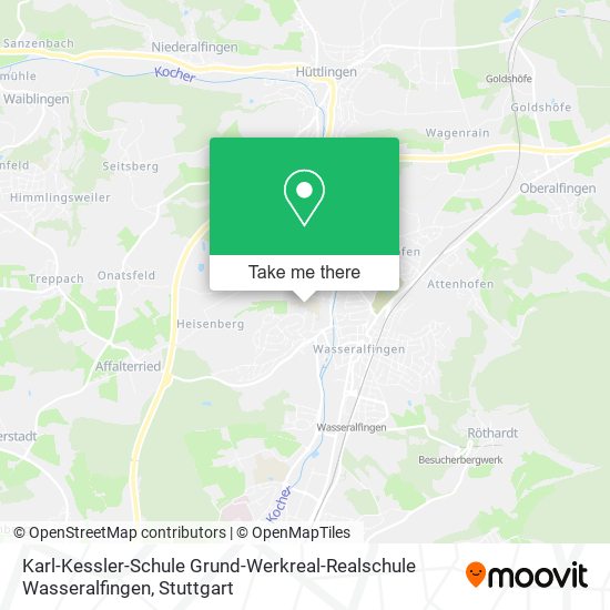 Карта Karl-Kessler-Schule Grund-Werkreal-Realschule Wasseralfingen