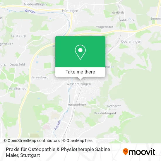 Карта Praxis für Osteopathie & Physiotherapie Sabine Maier