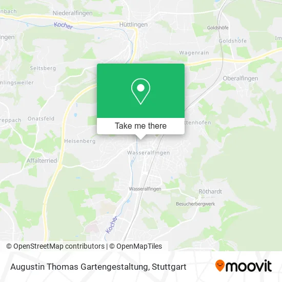 Карта Augustin Thomas Gartengestaltung