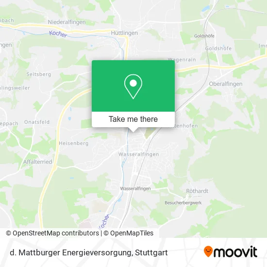 Карта d. Mattburger Energieversorgung