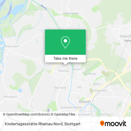 Карта Kindertagesstätte Rheinau-Nord