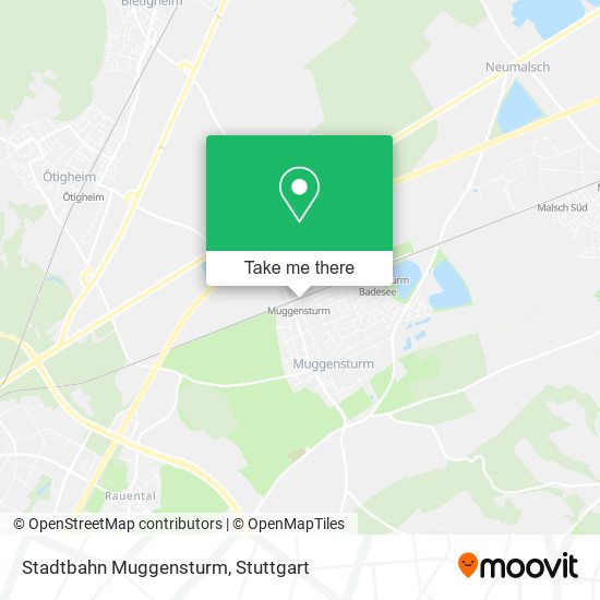 Stadtbahn Muggensturm map