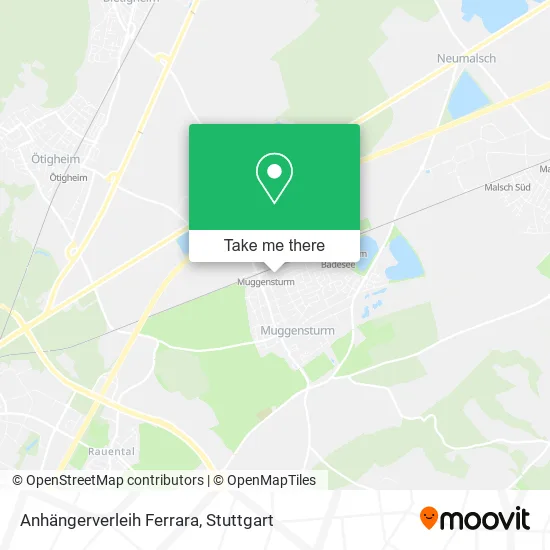 Карта Anhängerverleih Ferrara