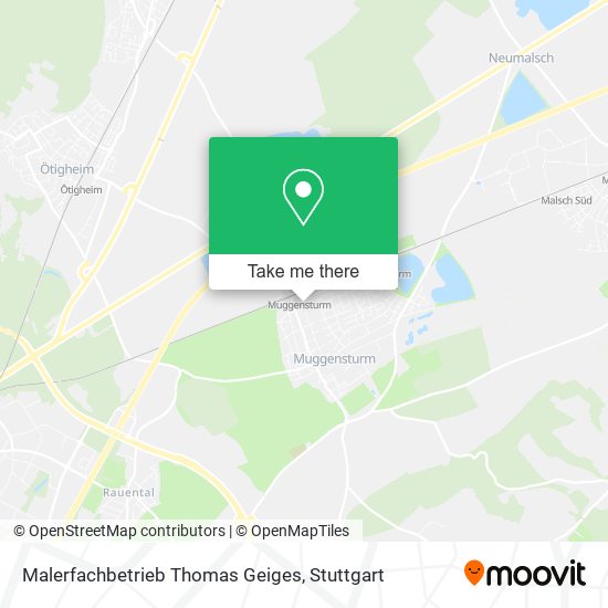 Malerfachbetrieb Thomas Geiges map