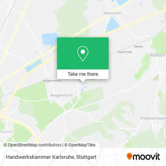 Карта Handwerkskammer Karlsruhe