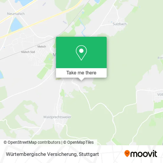 Карта Würtembergische Versicherung