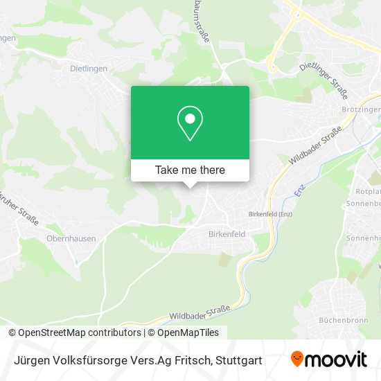 Карта Jürgen Volksfürsorge Vers.Ag Fritsch