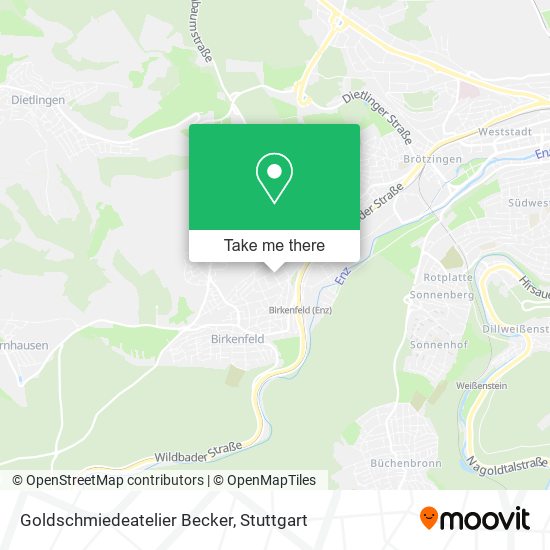 Goldschmiedeatelier Becker map