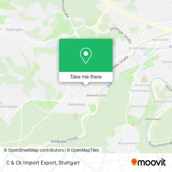 Карта C & Ck Import Export