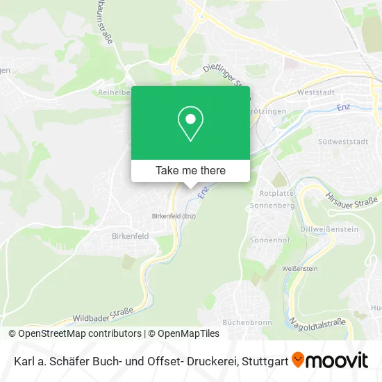 Карта Karl a. Schäfer Buch- und Offset- Druckerei