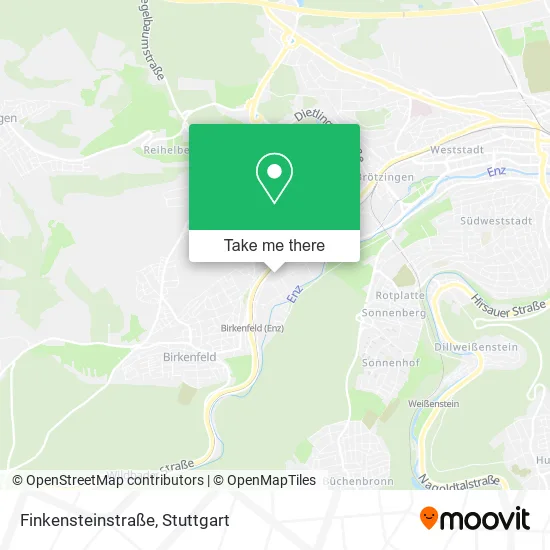 Карта Finkensteinstraße