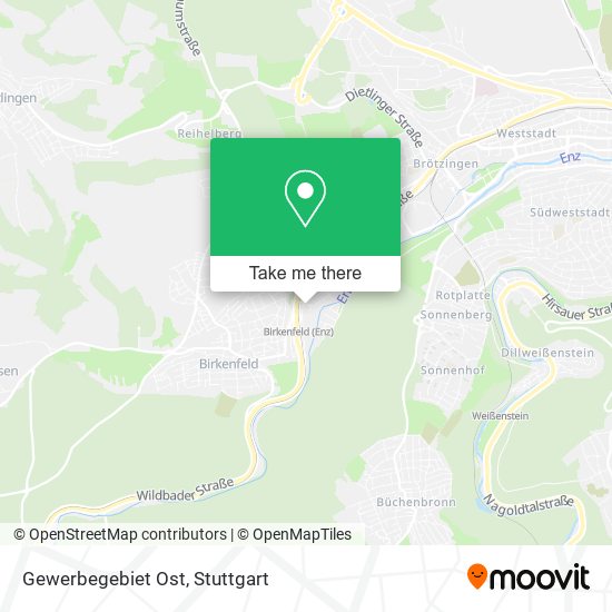 Gewerbegebiet Ost map