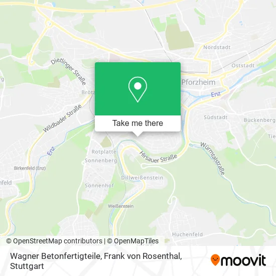 Карта Wagner Betonfertigteile, Frank von Rosenthal