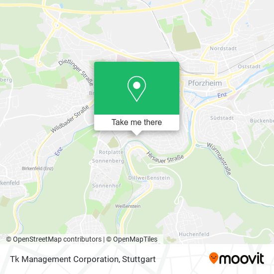 Карта Tk Management Corporation