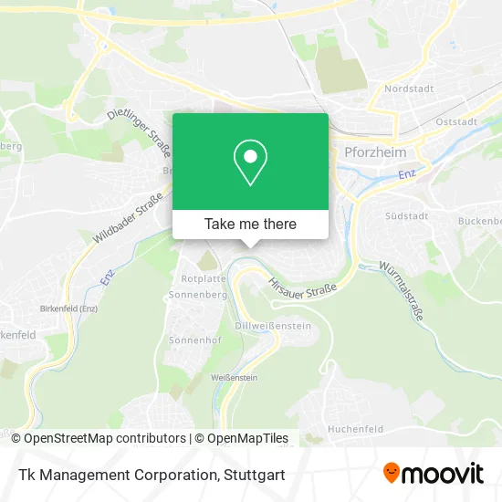 Карта Tk Management Corporation