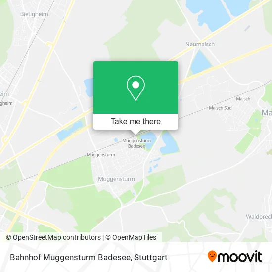 Карта Bahnhof Muggensturm Badesee