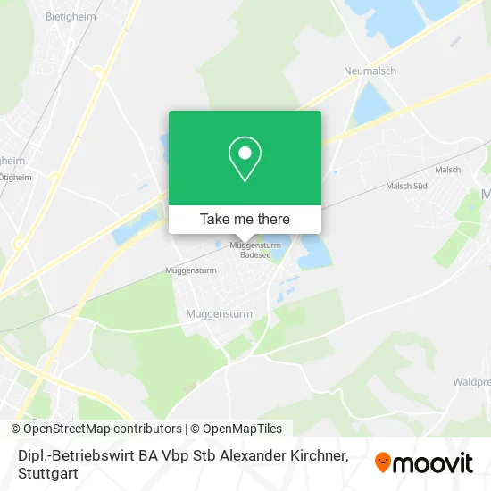 Карта Dipl.-Betriebswirt BA Vbp Stb Alexander Kirchner