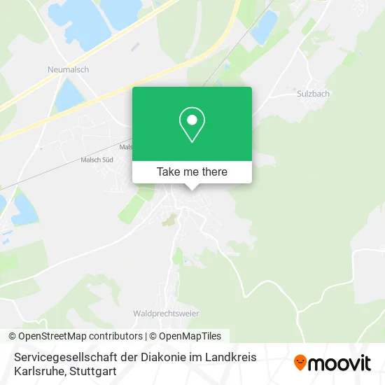 Карта Servicegesellschaft der Diakonie im Landkreis Karlsruhe