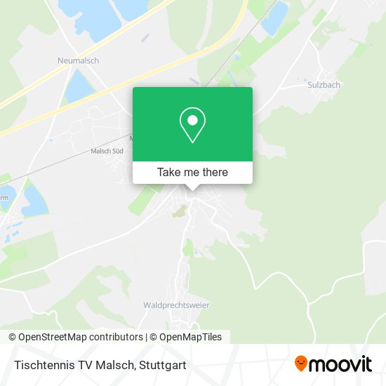 Tischtennis TV Malsch map