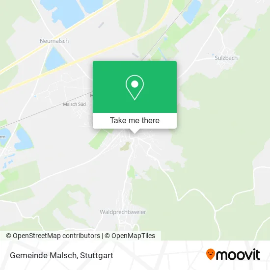 Карта Gemeinde Malsch