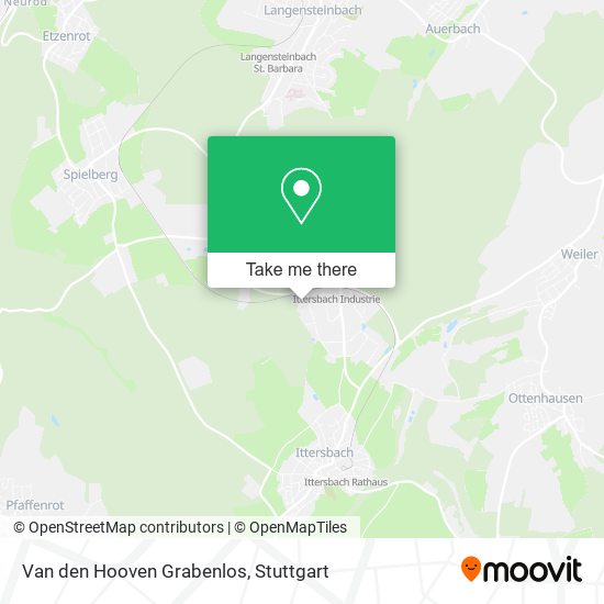 Van den Hooven Grabenlos map