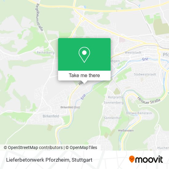 Карта Lieferbetonwerk Pforzheim
