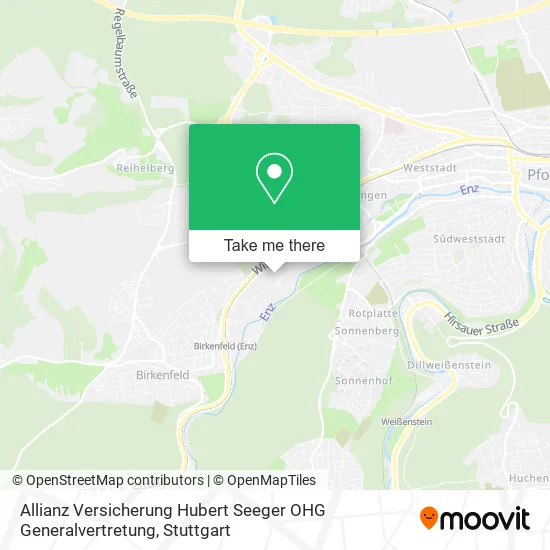 Карта Allianz Versicherung Hubert Seeger OHG Generalvertretung