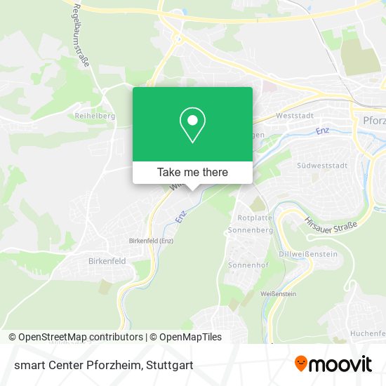 Карта smart Center Pforzheim
