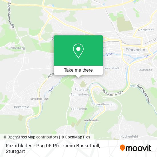 Razorblades - Psg 05 Pforzheim Basketball map