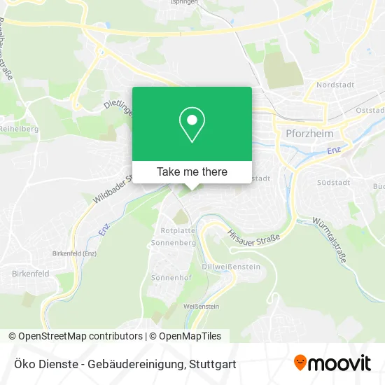 Карта Öko Dienste - Gebäudereinigung