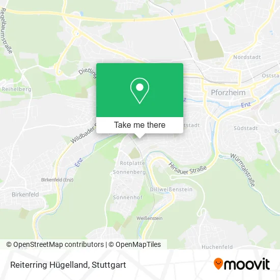 Карта Reiterring Hügelland
