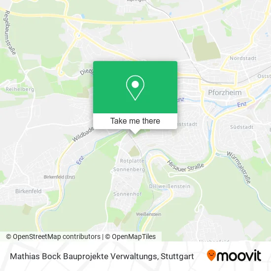 Карта Mathias Bock Bauprojekte Verwaltungs