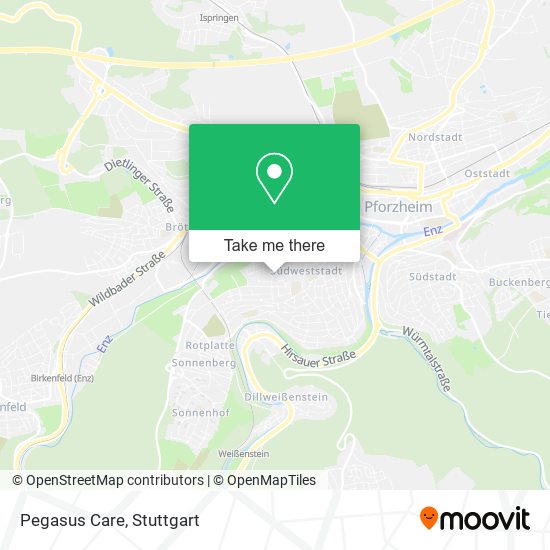 Pegasus Care map