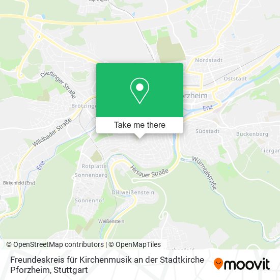 Freundeskreis für Kirchenmusik an der Stadtkirche Pforzheim map