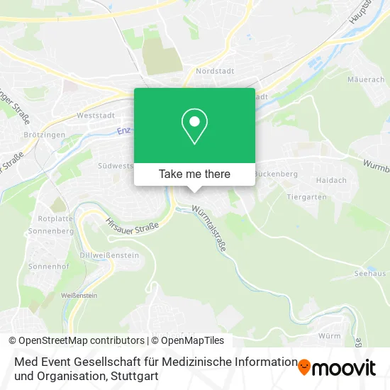 Карта Med Event Gesellschaft für Medizinische Information und Organisation